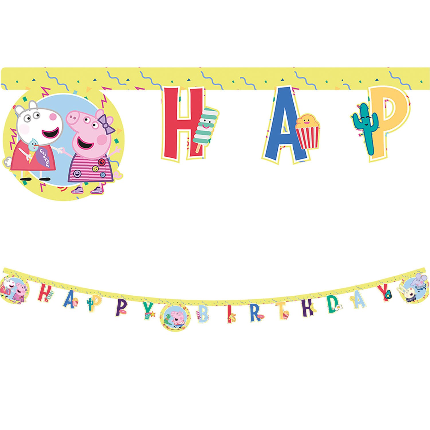 Прасето Пепа - банер Happy Birthday - 2м