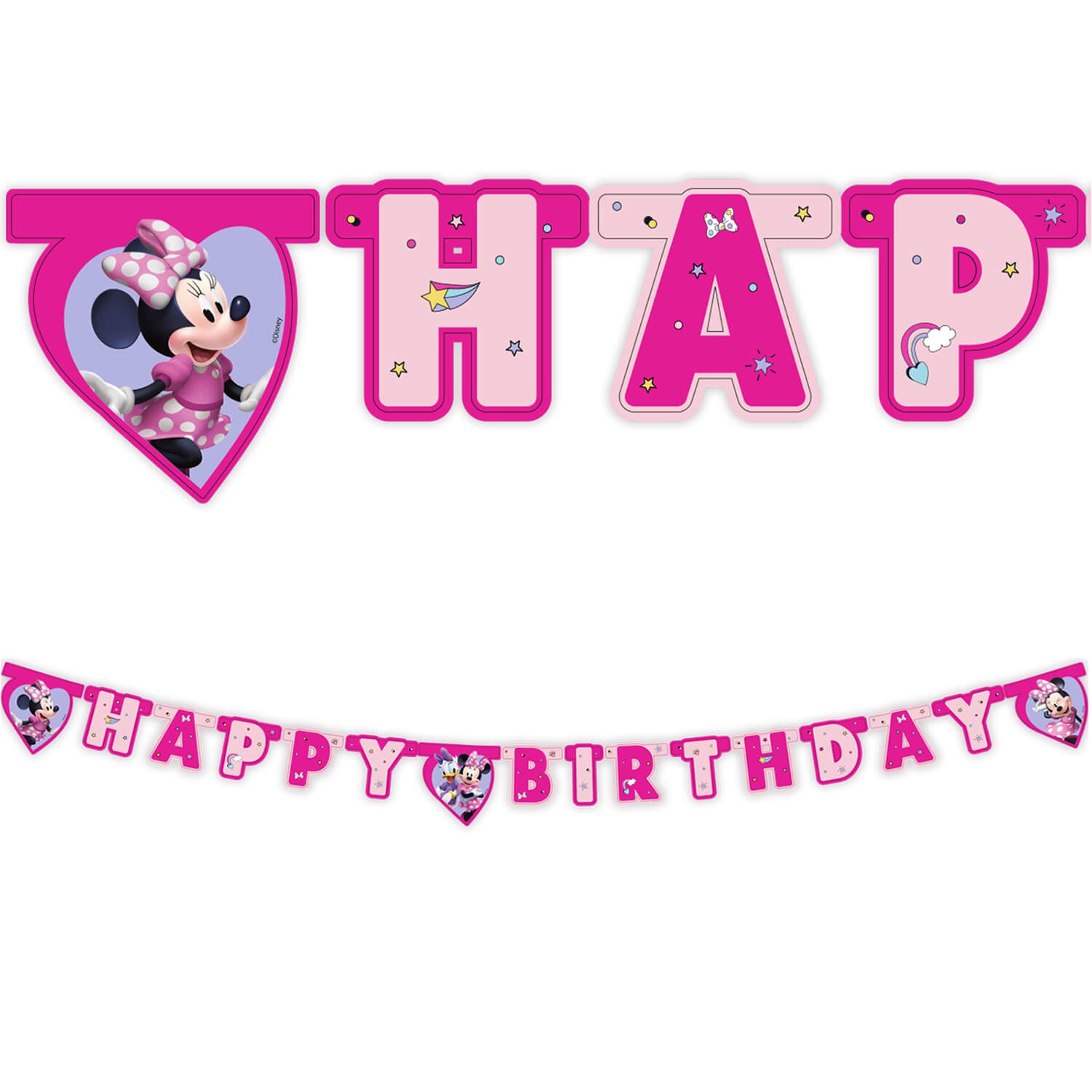 Мини Маус - банер Happy Birthday - 2м.