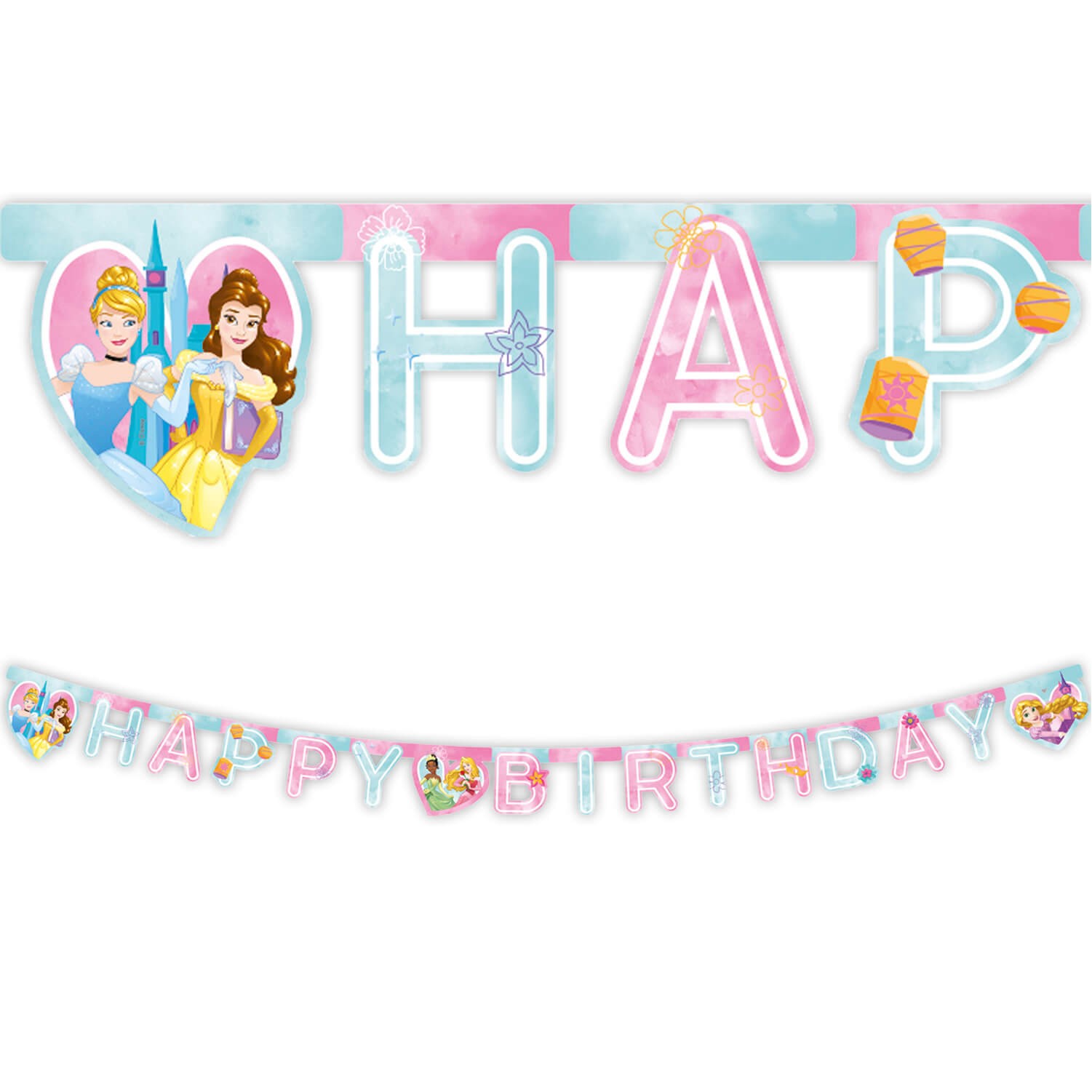 Принцеси - банер Happy Birthday - 2м
