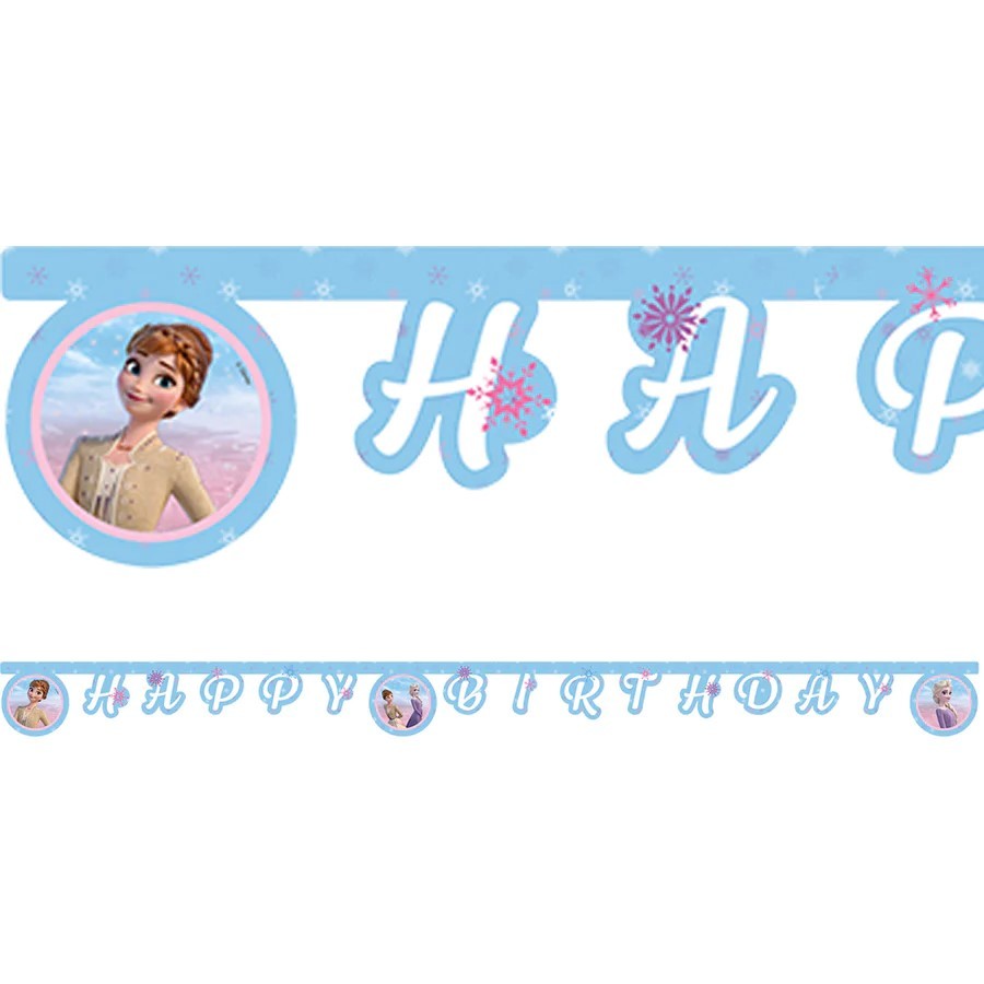 Замръзналото кралство - банер Happy Birthday - 2м.