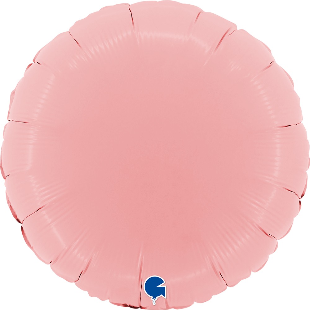Фолиев балон -  Кръг -  пинк- 18''/45 см